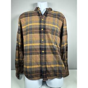 Patagonia Organic Cotton Men’s Plaid Long Sleeve Button Shirt Size Small